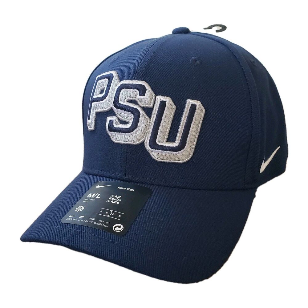 NWT Nike Penn State Nittany Lions Blue Adult Snapback Rise Cap Hat PSU NCAA